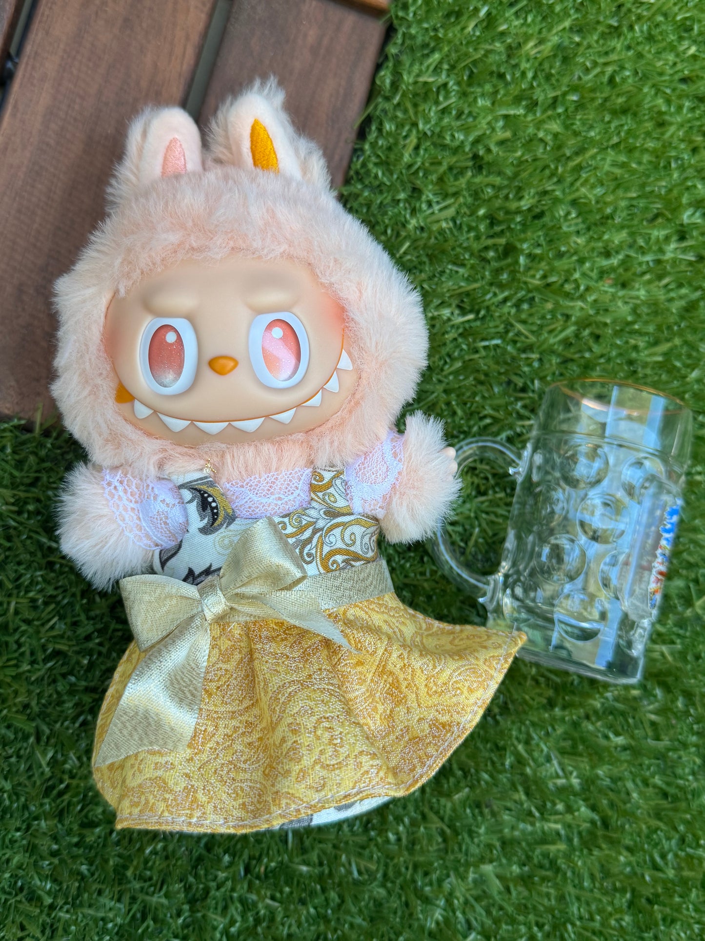 LABUBU Kleidung Zauberhafter Rosa Drache