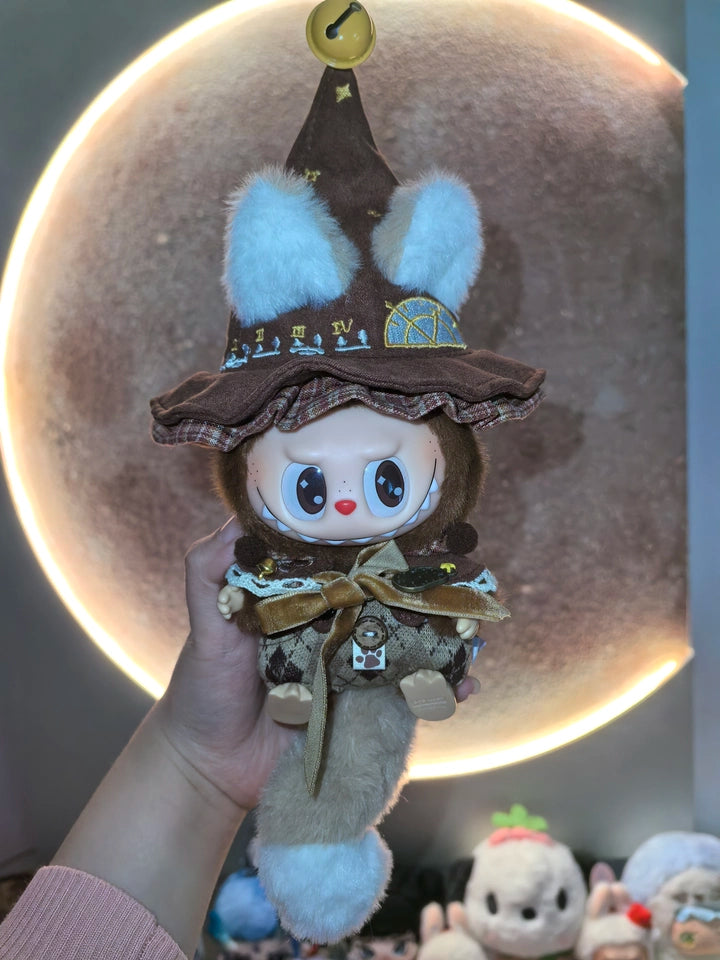 Charming Brown Magical Fox with wizard traits, full of cleverness and magical charm.