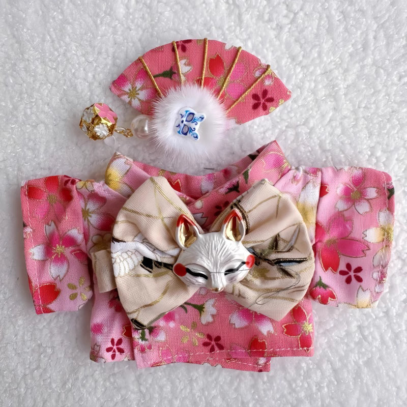 Handcrafted LABUBU Japanese Sakura Kimono — elegant, detailed, and perfect for collectors who love unique designer toy fashion. Custom styles for Exciting Macaron, Big into Energy, and Have a Sit. Sakura