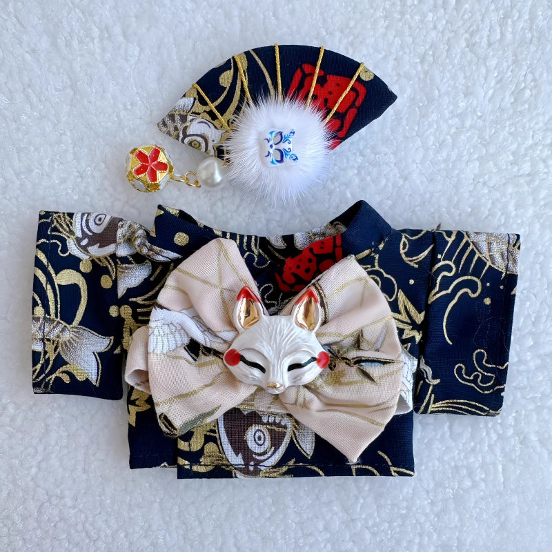 Handcrafted LABUBU Japanese Koi Kimono — elegant, detailed, and perfect for collectors who love unique designer toy fashion. Custom styles for Exciting Macaron, Big into Energy, and Have a Sit.