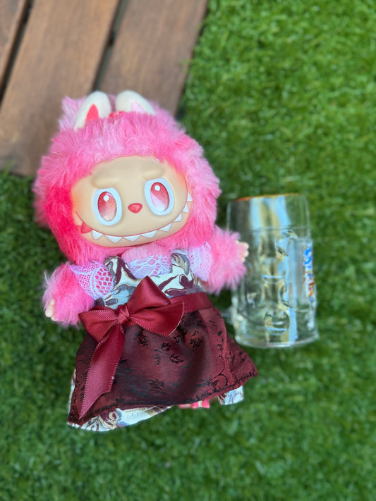LABUBU Kleidung Zauberhafter Rosa Drache